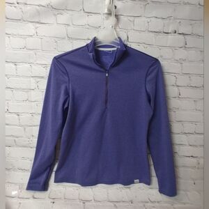 Patagonia Womens Purple Capilene Lightweight Polartec Quarter Zip Large